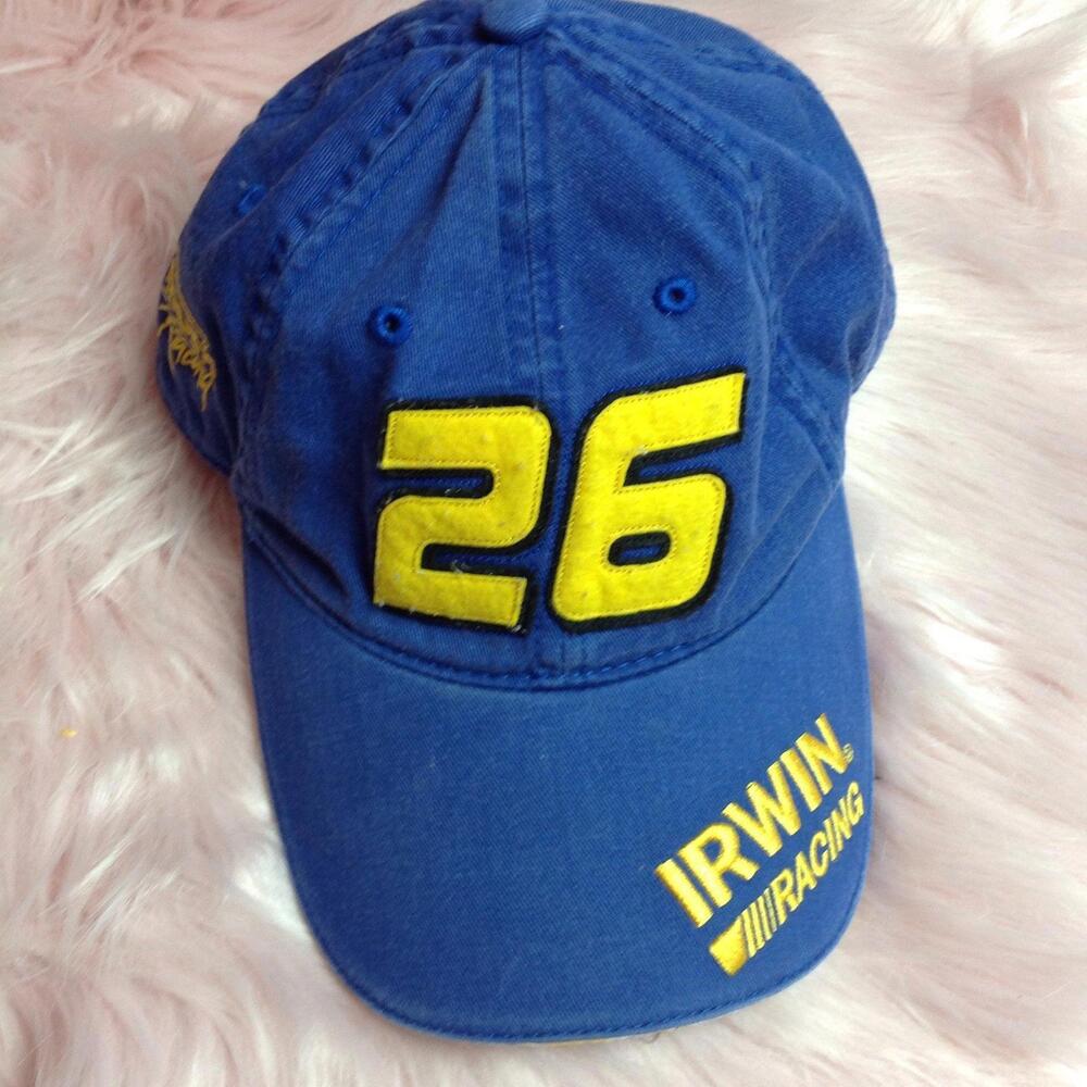 Nascar Irwin Racing 26 Jamie McMurray Roush Racing Cap Adjustable Blue